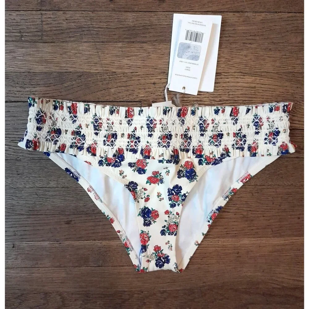 New Tory Burch Bikini Bottom Costa Printed Hipster Size S